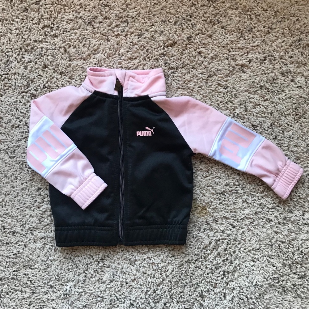 Girl’s Puma Athletic Jacket Pink/Black RN# 143978